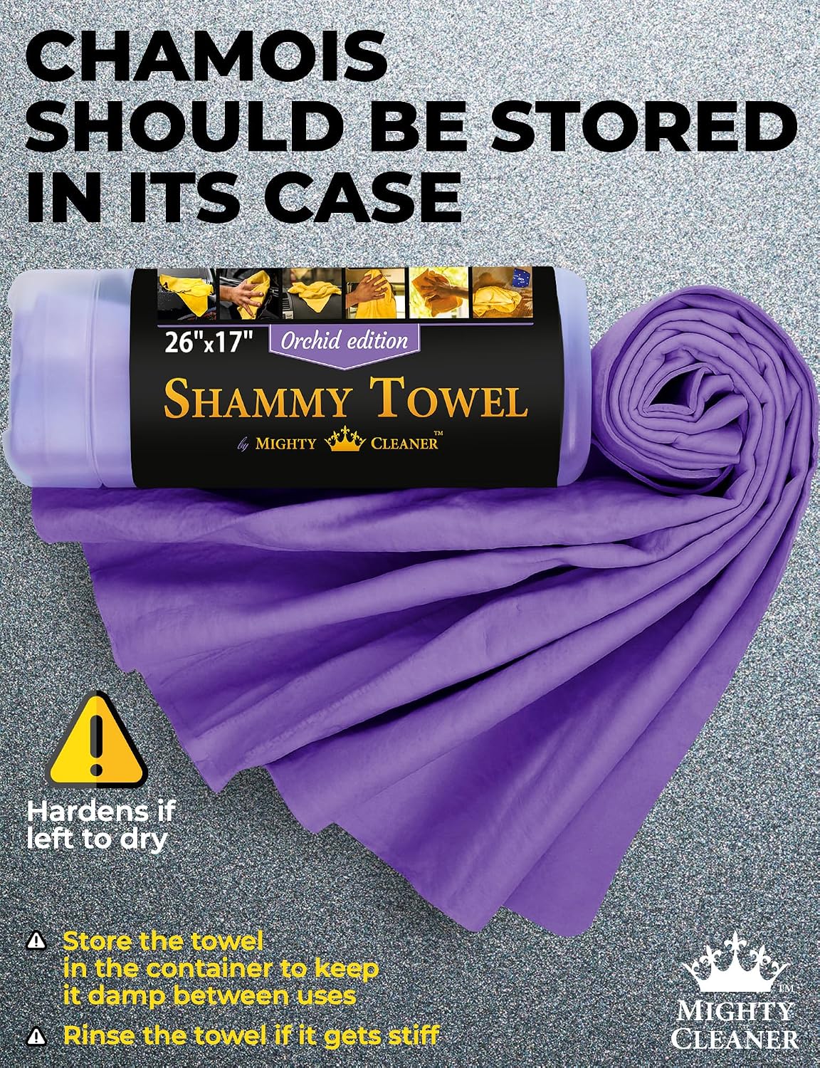 Premium Shammy Cloth for Car Drying – 2pk+1 Free – 26"x17" – Soft Chamois