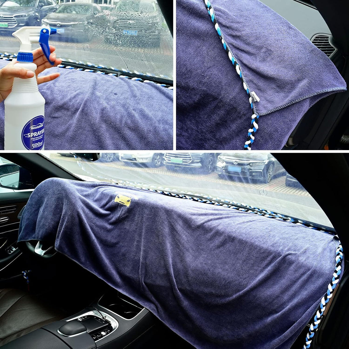 NEWISHTOOL Window Tinting Dash Protection, Soak Rope Dash Towel Tint Tools