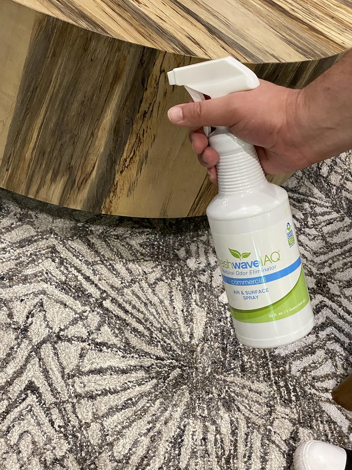 Fresh Wave IAQ Commercial Odor Eliminating Air & Surface Spray with Trigger, 32 Fl. Oz. | Safer Odor Relief | Natural Plant-Based Odor Eliminator | Odor Absorber for Home or Commercial Areas