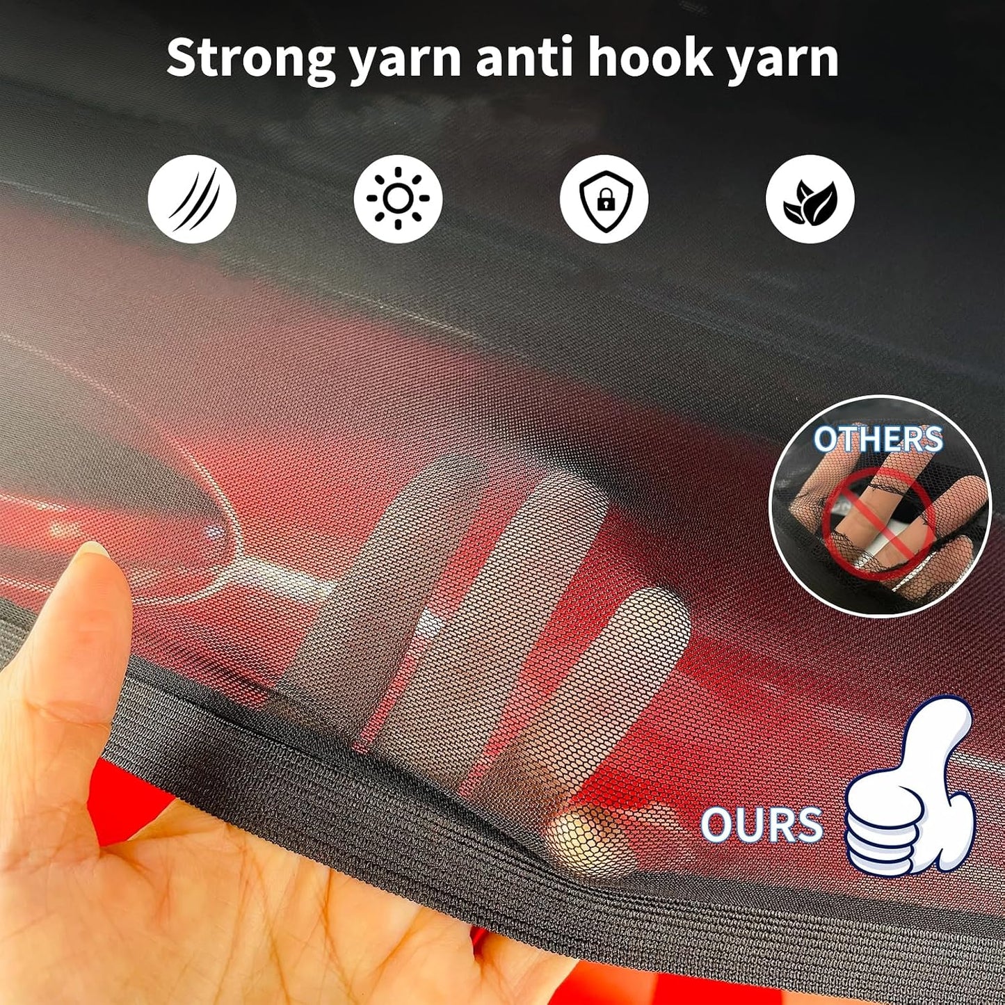 2Pack car Side Window sunshades,Premium Rear Privacy Screens for Sedans,Double Layer Breathable Elastic Spandex mesh,Bug Insect Protection,Outdoor Camping Travel Essential(Max43.5 * 30.5")