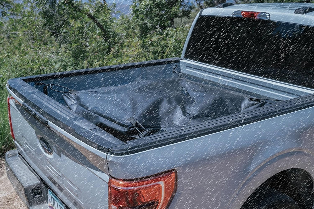 SENYAZON Truck Bed Cargo Bag, Waterproof Pickup Bed Storage, Vehicle Soft-Shell Cargo Carriers, 26 Cubic Feet (51''x40''x22'') Heavy Duty Cargo Bag with 4 Adjustable Bungee Cords