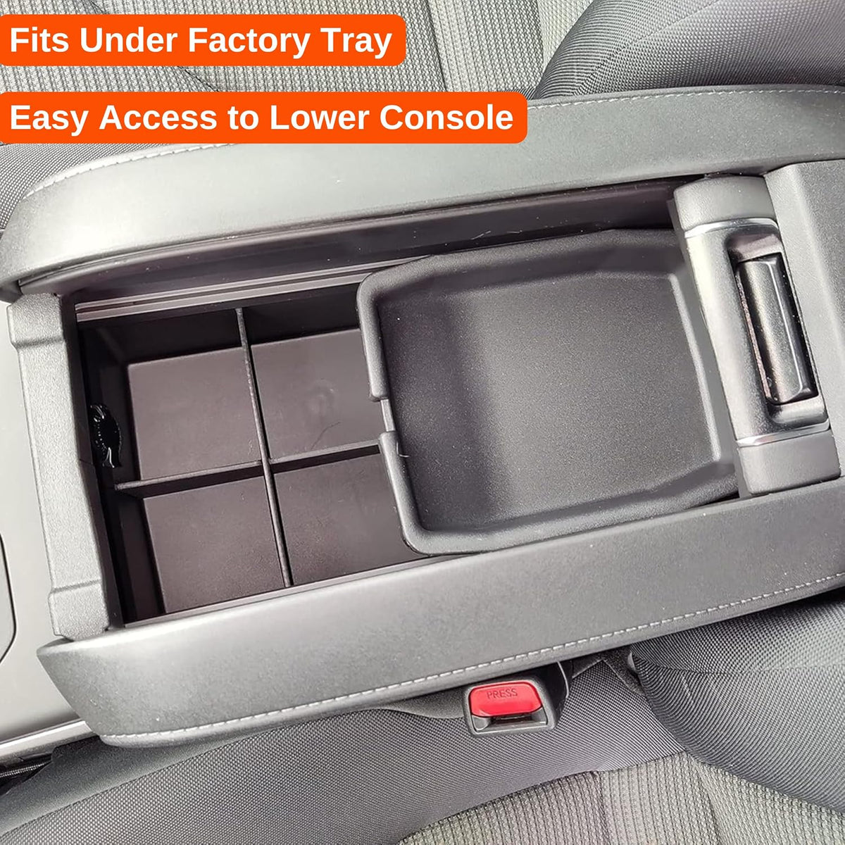 Vehicle OCD - Center Console Organizer for Toyota Highlander (2020-2026) - Made in USA - NOT for Grand Highlander - SLX175