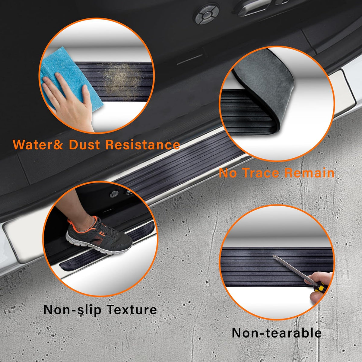 BFXM Door Threshold Protection Black 6cm, BFXM-CDTP-Bk6
