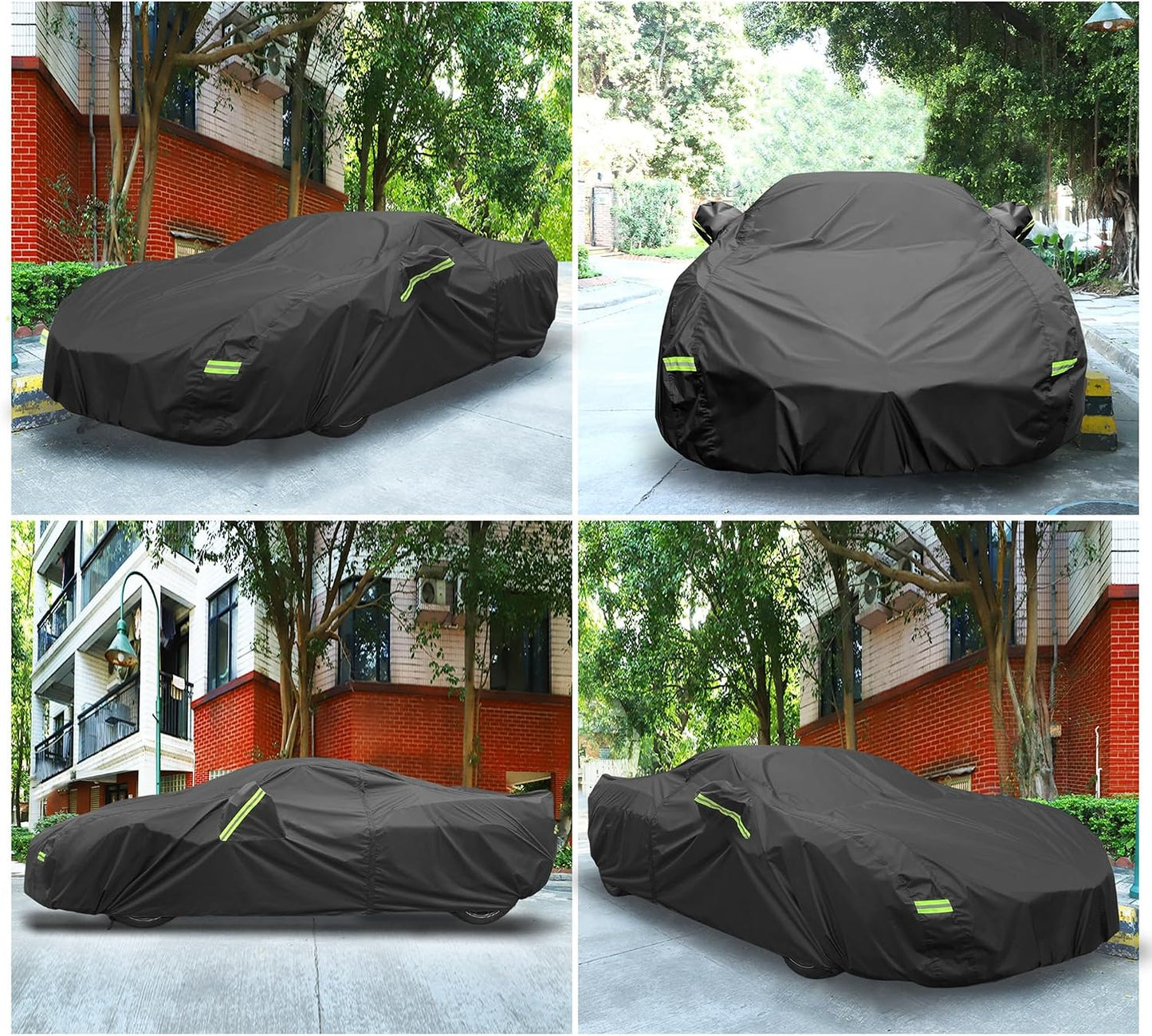 X AUTOHAUX Waterproof Car Cover for Chevrolet Corvette C4 C5 C6 C7 1984-2019 210D Outdoor Full Car Cover All Weather Windproof Sun Rain Protection with Door Zipper