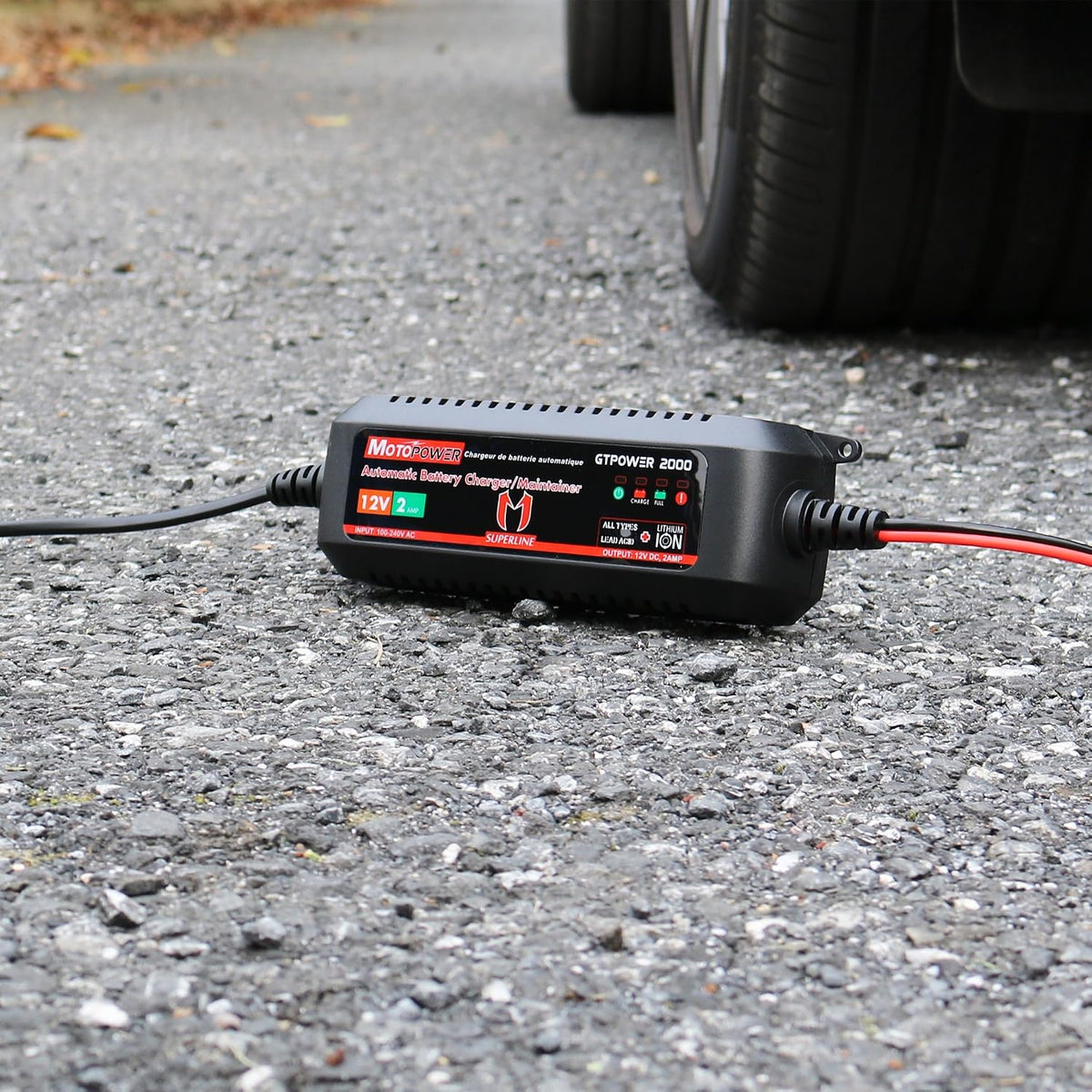 MOTOPOWER MP00207A 12V 2Amp Automatic Battery Charger Maintainer
