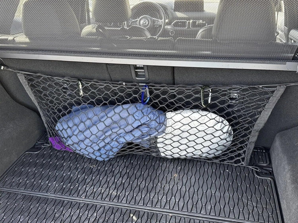 Rear Trunk Seats Organizer Cargo Net for Mazda CX-5 2013–2026 – Envelope Style Cargo Net for SUV – Premium Mesh Car Trunk Organizer Vehicle Carrier Storage – Compatible with Mazda CX-5