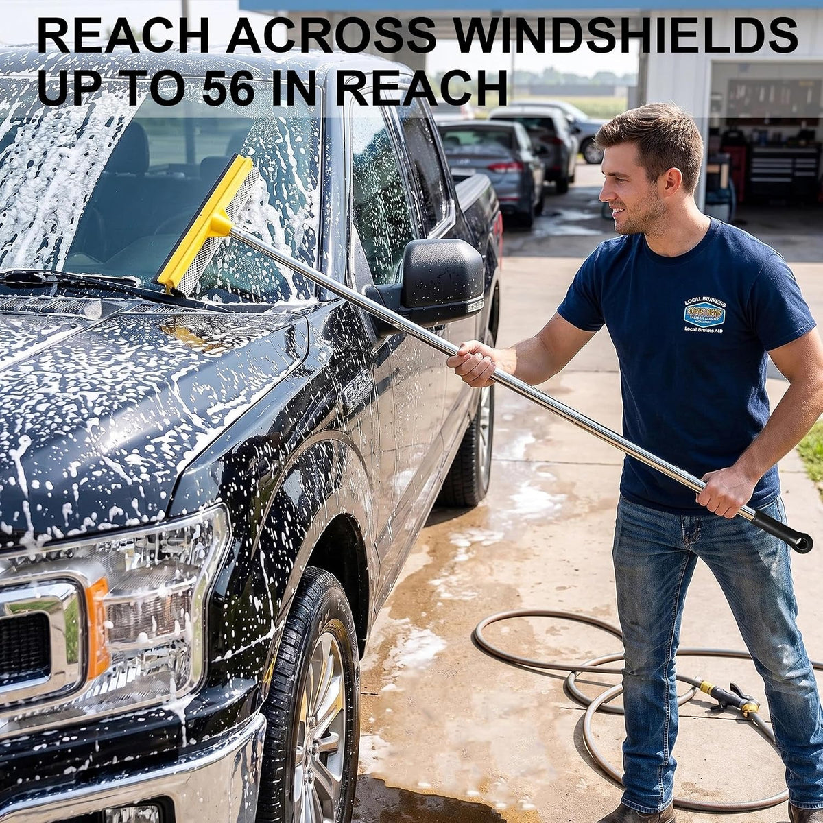 Window Cleaning Kit with 10L Collapsible Bucket
