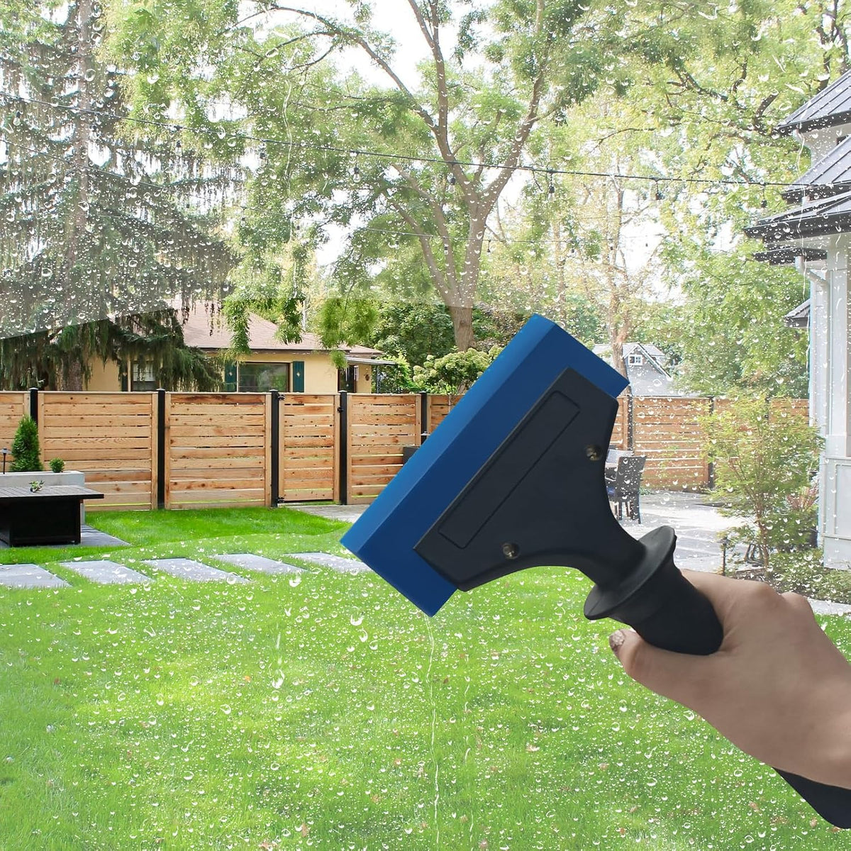 Car Window Squeegee Small Squeegee Ice Scraper for Window Cleaning,Long Handle Squeegee with PU Blade for Car Windshield,Glass,Shower Glass Doors