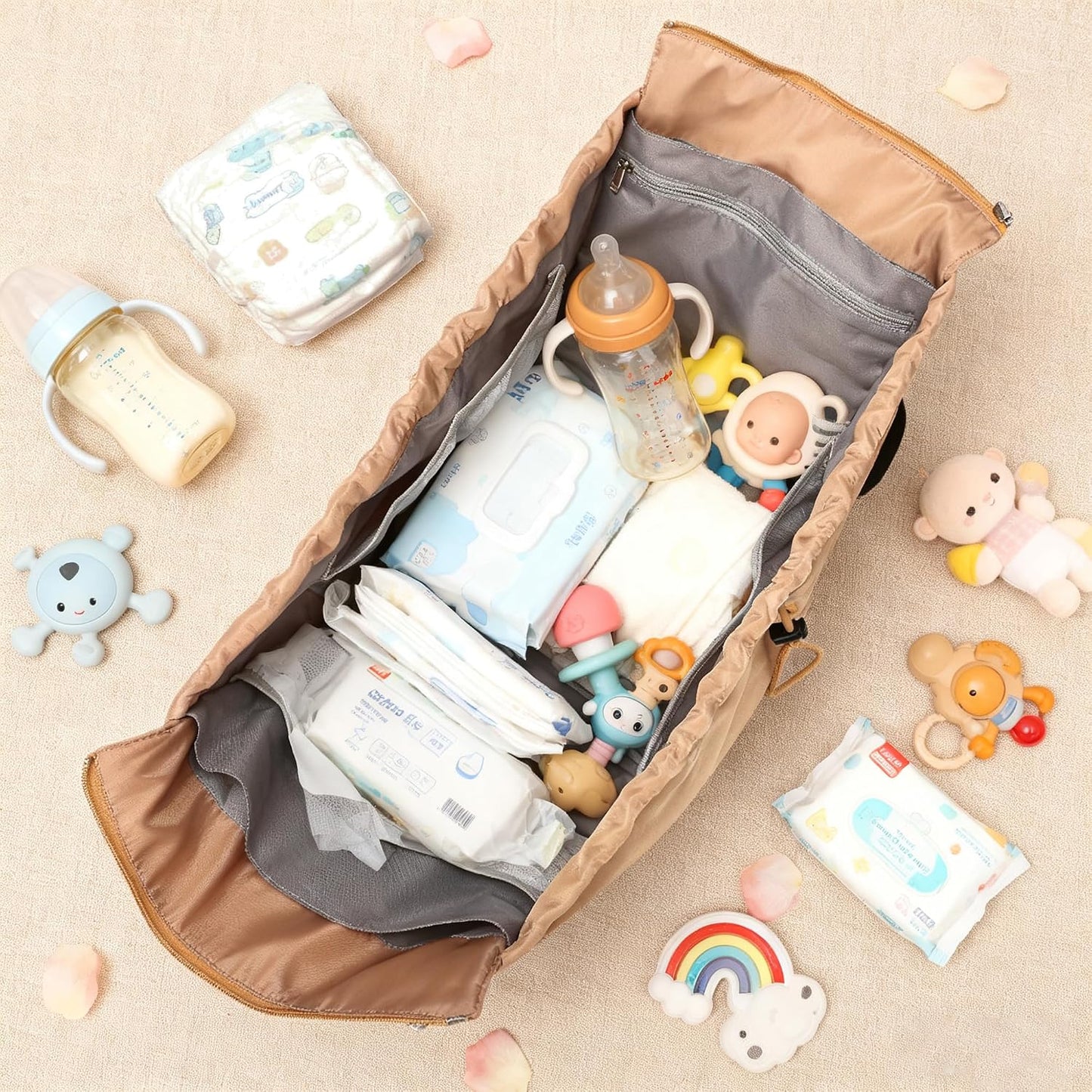 Everyday Bag Tote for Women, Spacious Diaper Bag with 16 Pockets, Durable Travel Bag, Sleek Work Shoulder Bag
