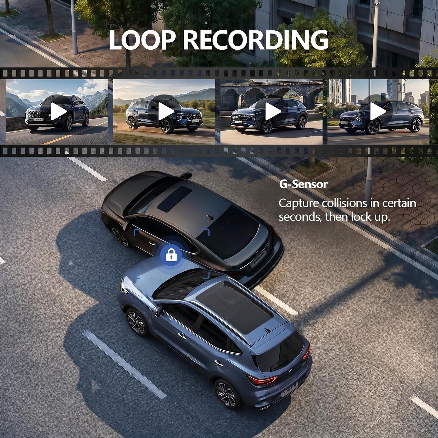 8.1" Wireless CarPlay Screen with 2K Dash Cam & 1080P Backup Camera | Wireless CarPlay/Android Auto,Voice Control, Split Display, GPS & Mirror Link, Easy Plug-and-Play Install
