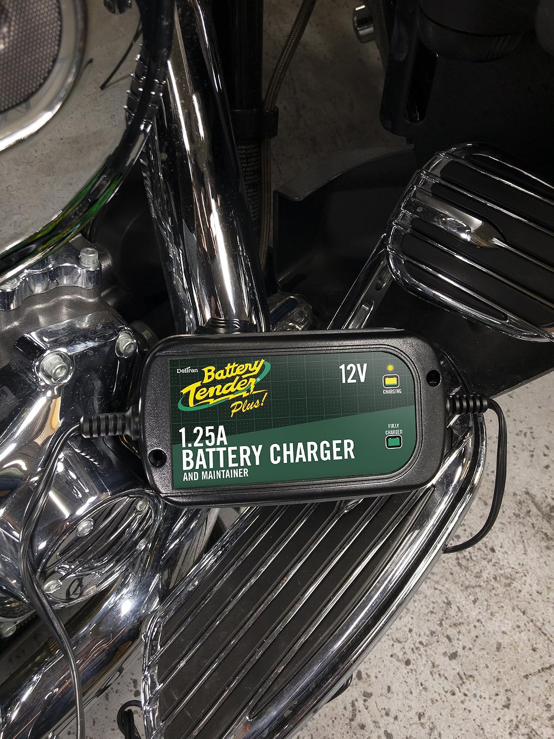 Battery Tender Plus 12V - 1.25 AMP Battery Charger and Maintainer - 022-0185G-DL-WH