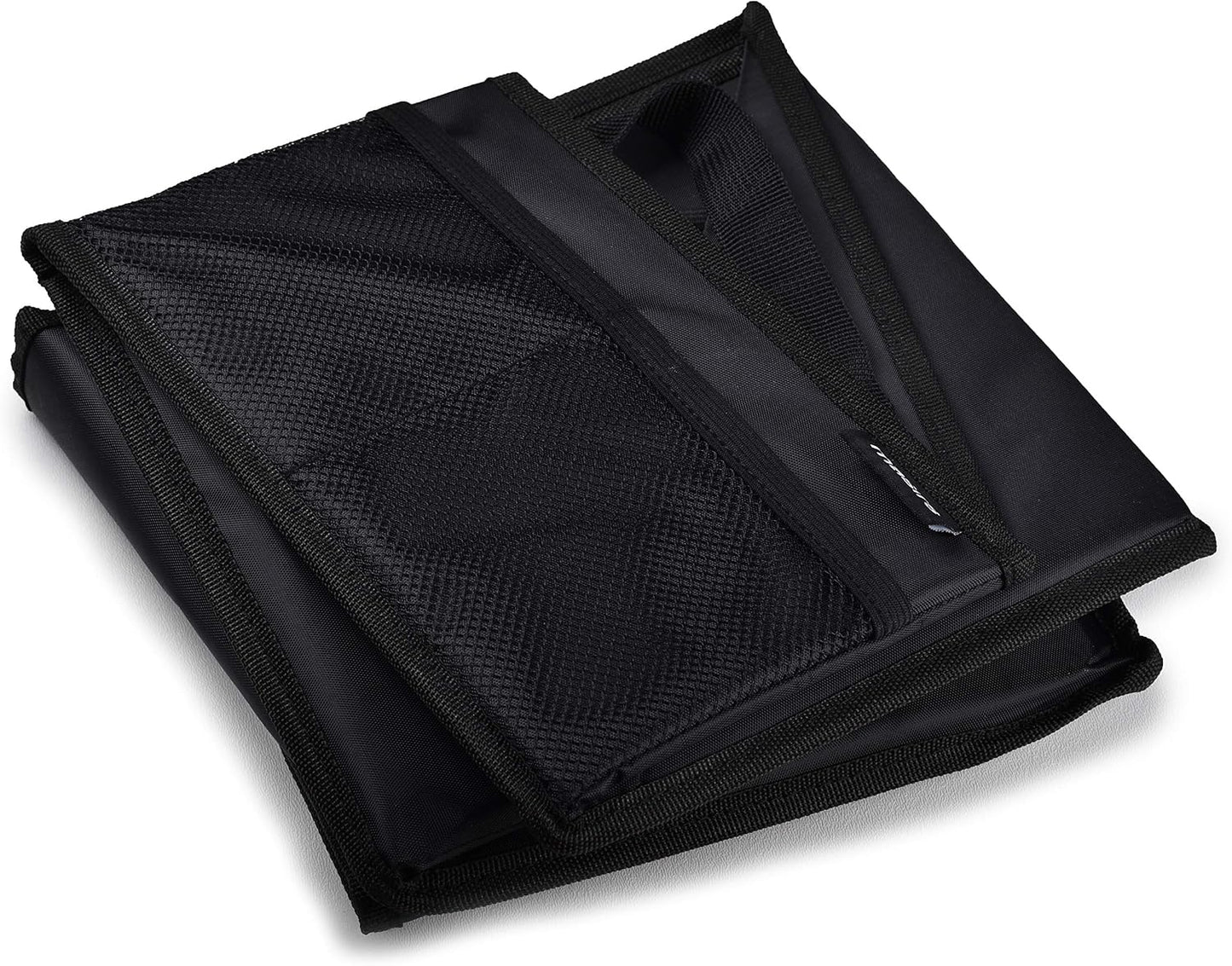 Masirs Back Seat Car Organizer, Neatly Organize Items While Traveling, Folds Flat for Easy Trunk Storage