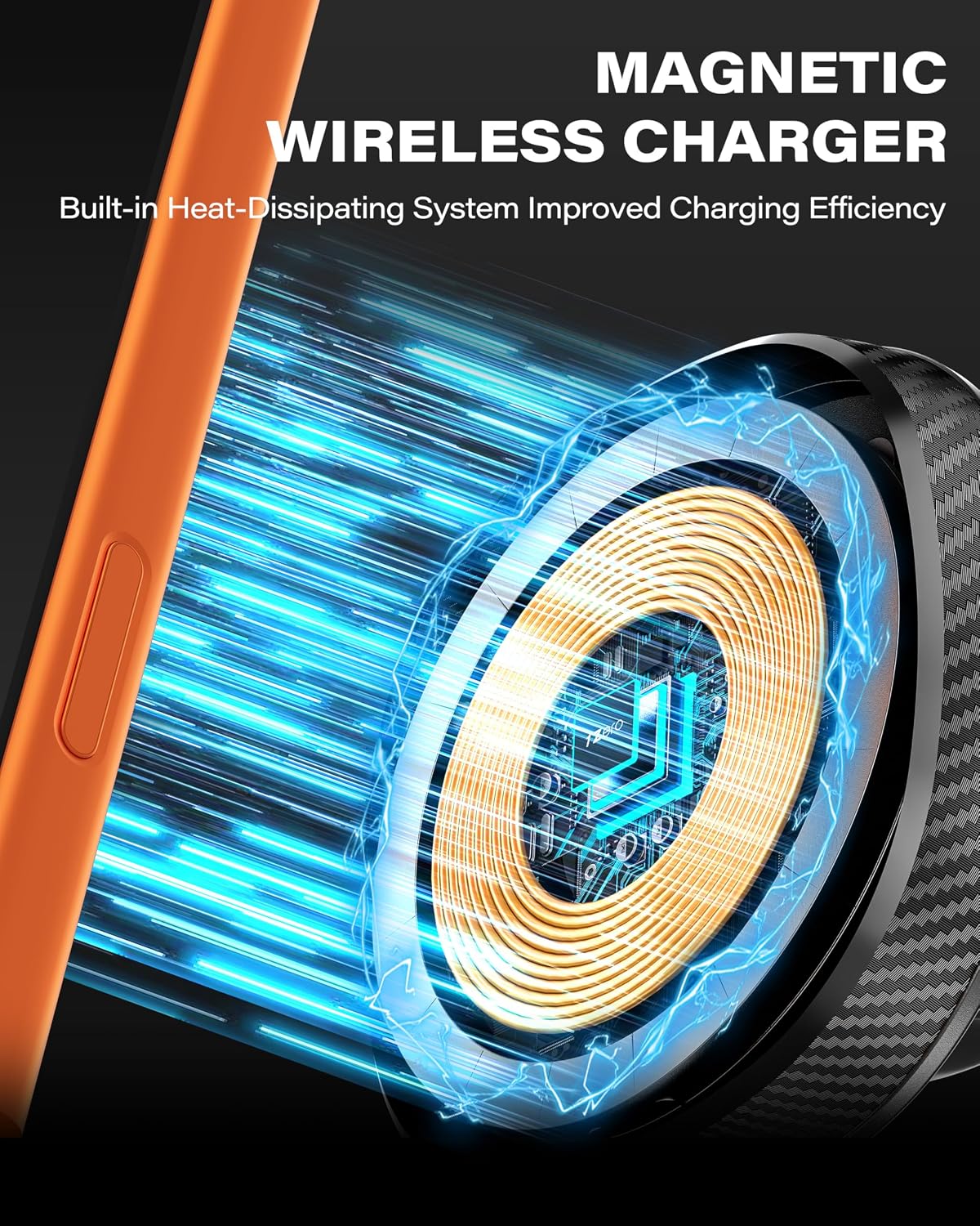 1Zero for Magsafe Car Mount Charger, 15W Fast Charging for Windshield