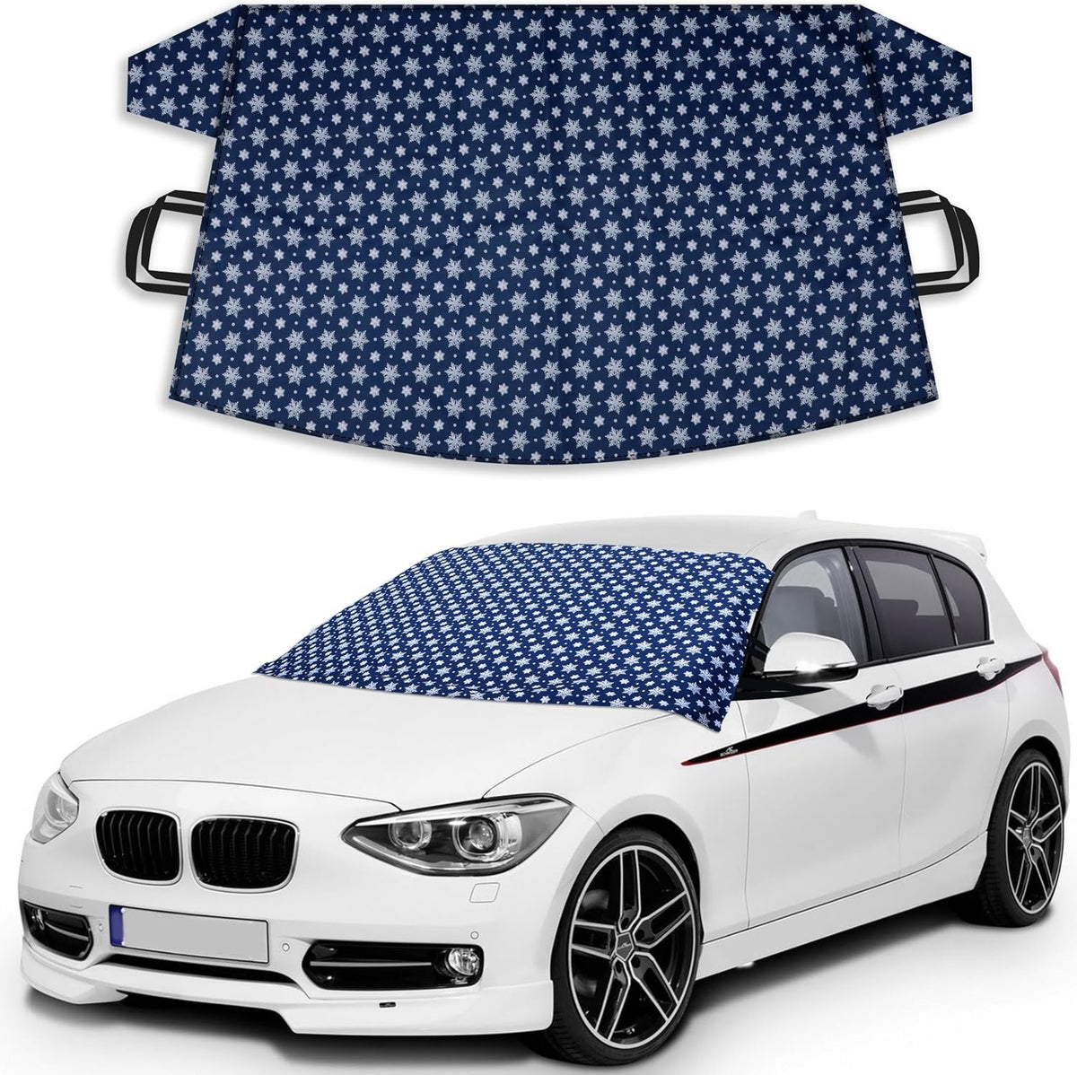 EcoNour Side Mirror Covers (2-Pack) | 210D Oxford Fabric | Side Mirror Winter Protection Cover for Snow and Ice | Universal Fit for Cars, SUVs, Trucks