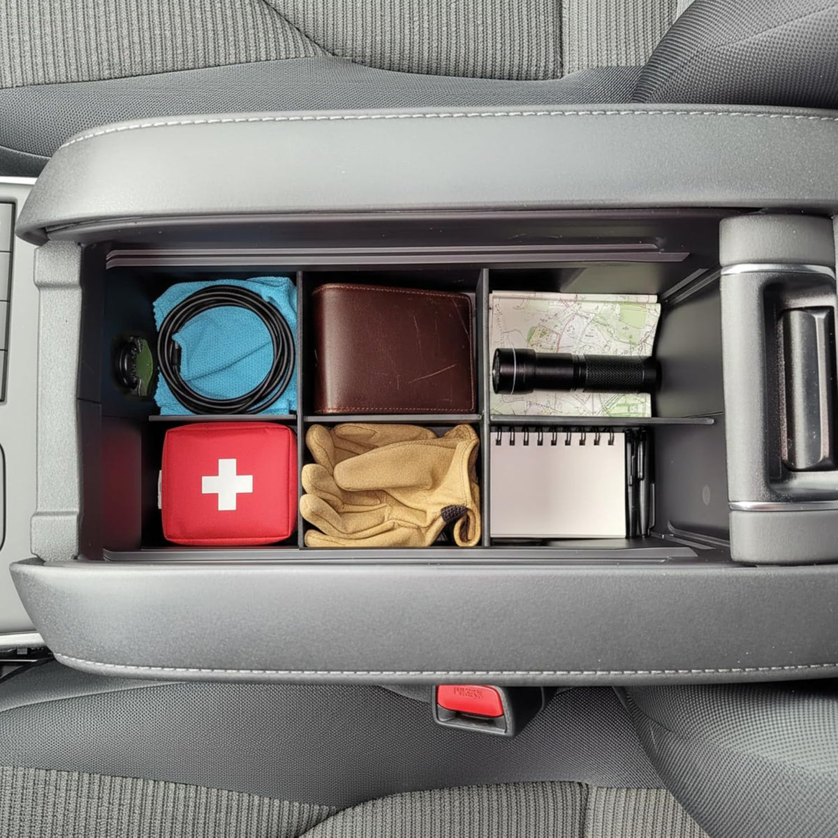 Vehicle OCD - Center Console Organizer for Toyota Highlander (2020-2026) - Made in USA - NOT for Grand Highlander - SLX175