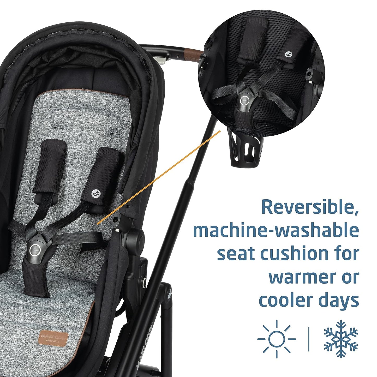 Maxi-Cosi Tayla™ Max Travel System, Baby Stroller and Car Seat Combo, Car Seat Stroller Combo, Urban Wonder