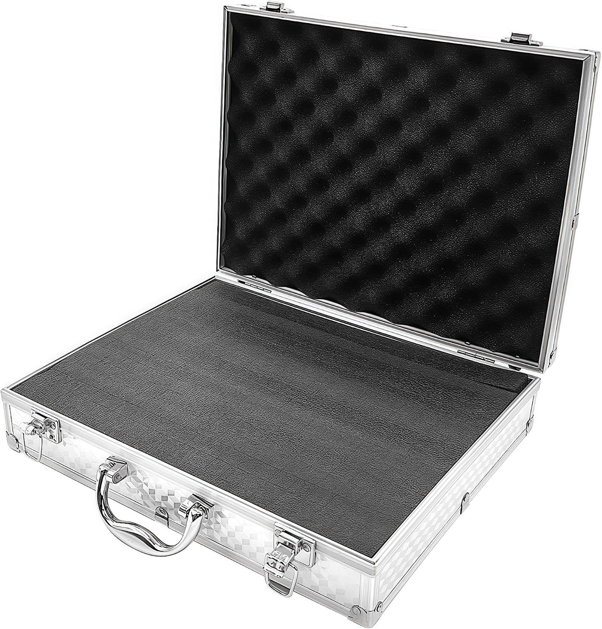 Musiin Pro Medium Size Audio Device Microphone Carrying Case, Customizable case with Pre-Diced Foam, Aluminum Alloy Sturdy Build, Ideal Compatible with Audio Device Wireless Mic System Storage cover