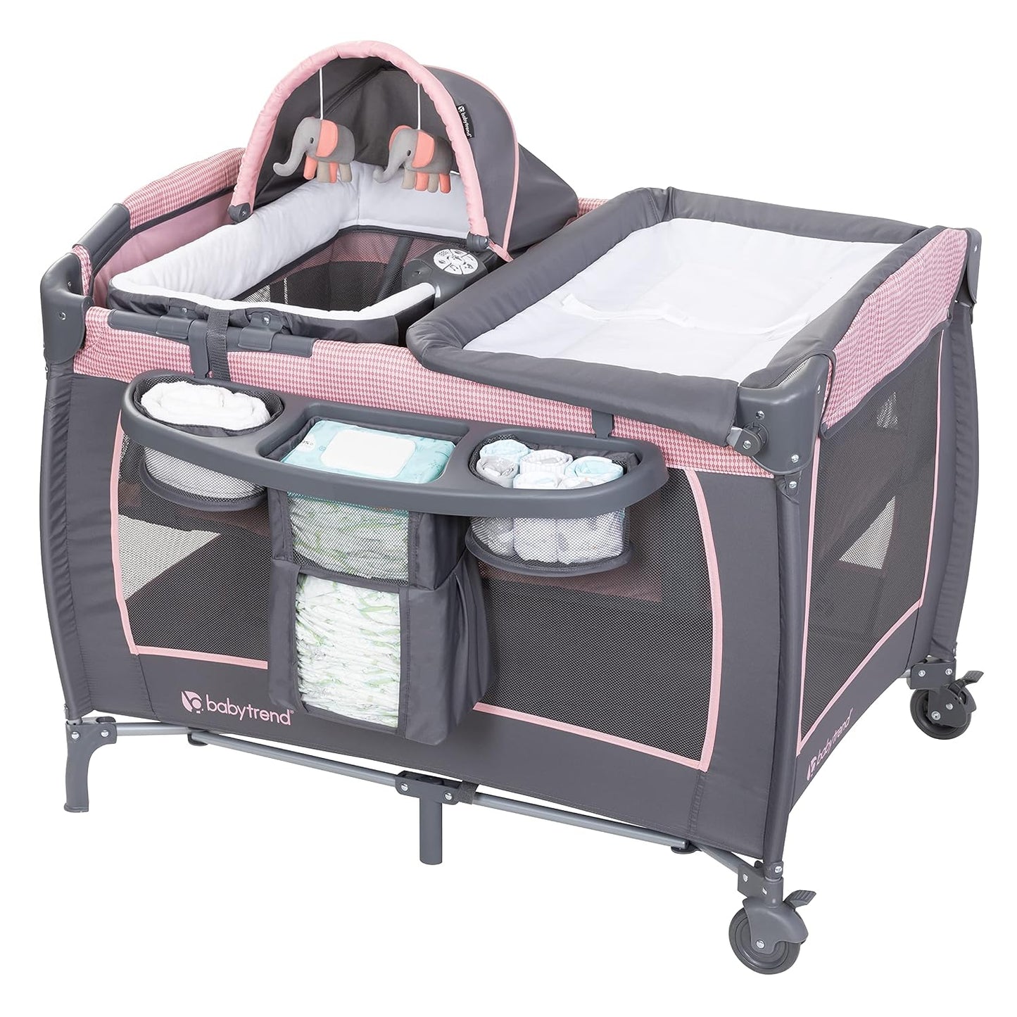 Baby Trend Passport Switch Modular Travel System, Bassinet & Lil Snooze Deluxe III Nursery Center