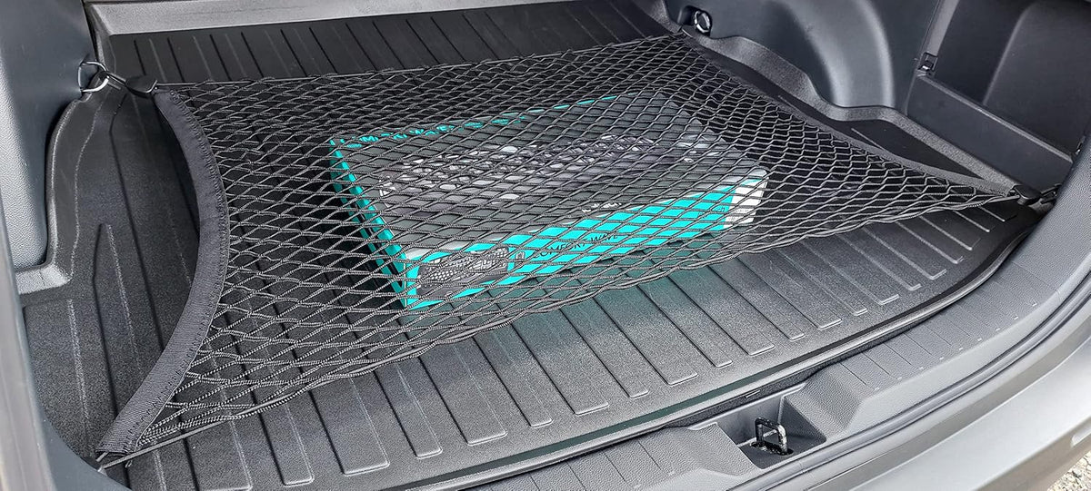 Rear Trunk Floor Style Mesh Cargo Net for Toyota RAV4 LE XLE 2019-2025 - Car Accessories - Premium Trunk Organizer and Storage - Cargo Net for SUV - Vehicle Carrier Organizer for Toyota RAV4