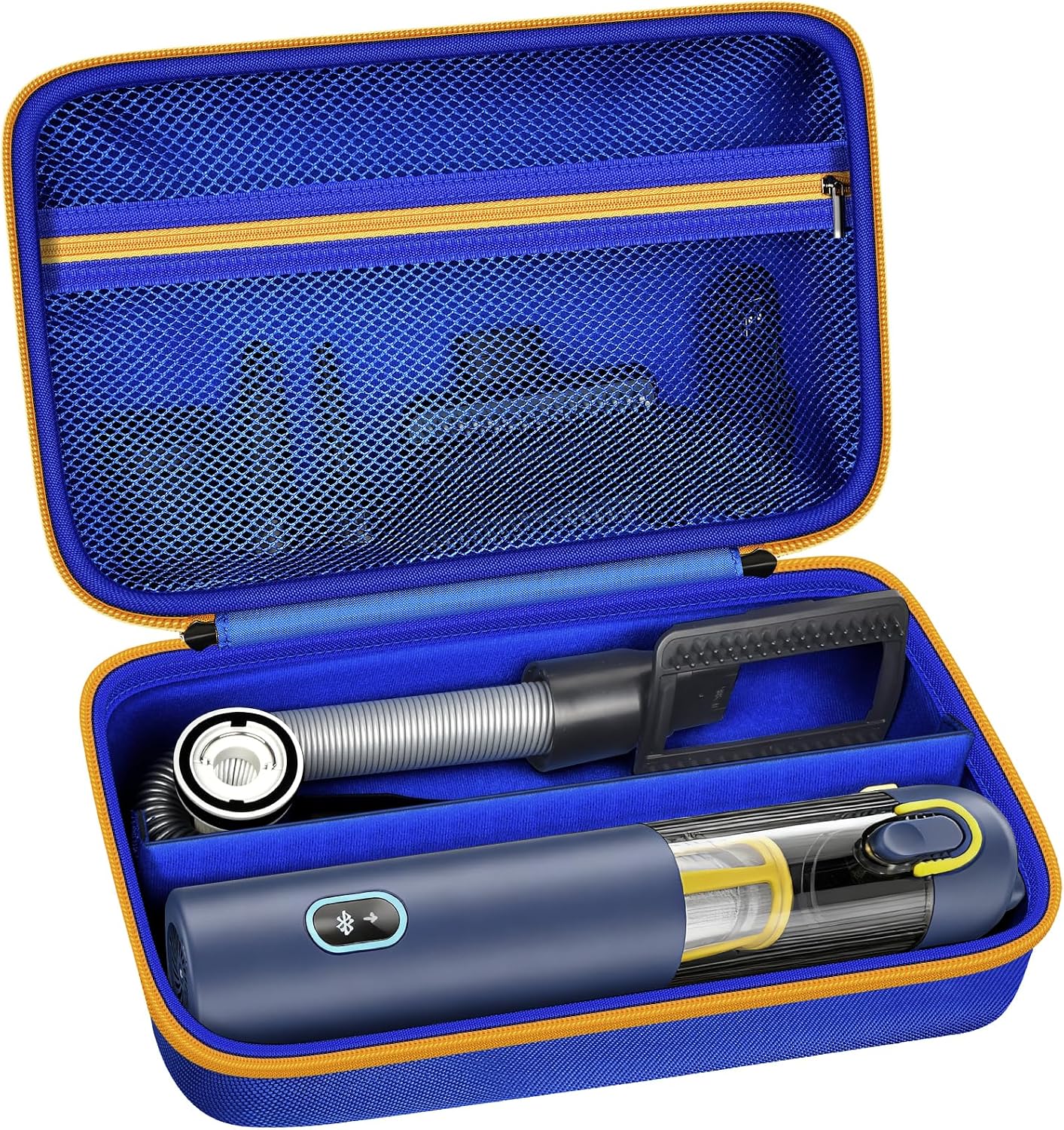 GWCASE Car Vacuum Case Compatible with Fanttik V8/V10 Apex/Mate, Case Only | Removable Divider, Mesh Pocket for Accessories, EVA Shell Protection for Trunk, Truck and Road-Trip Storage