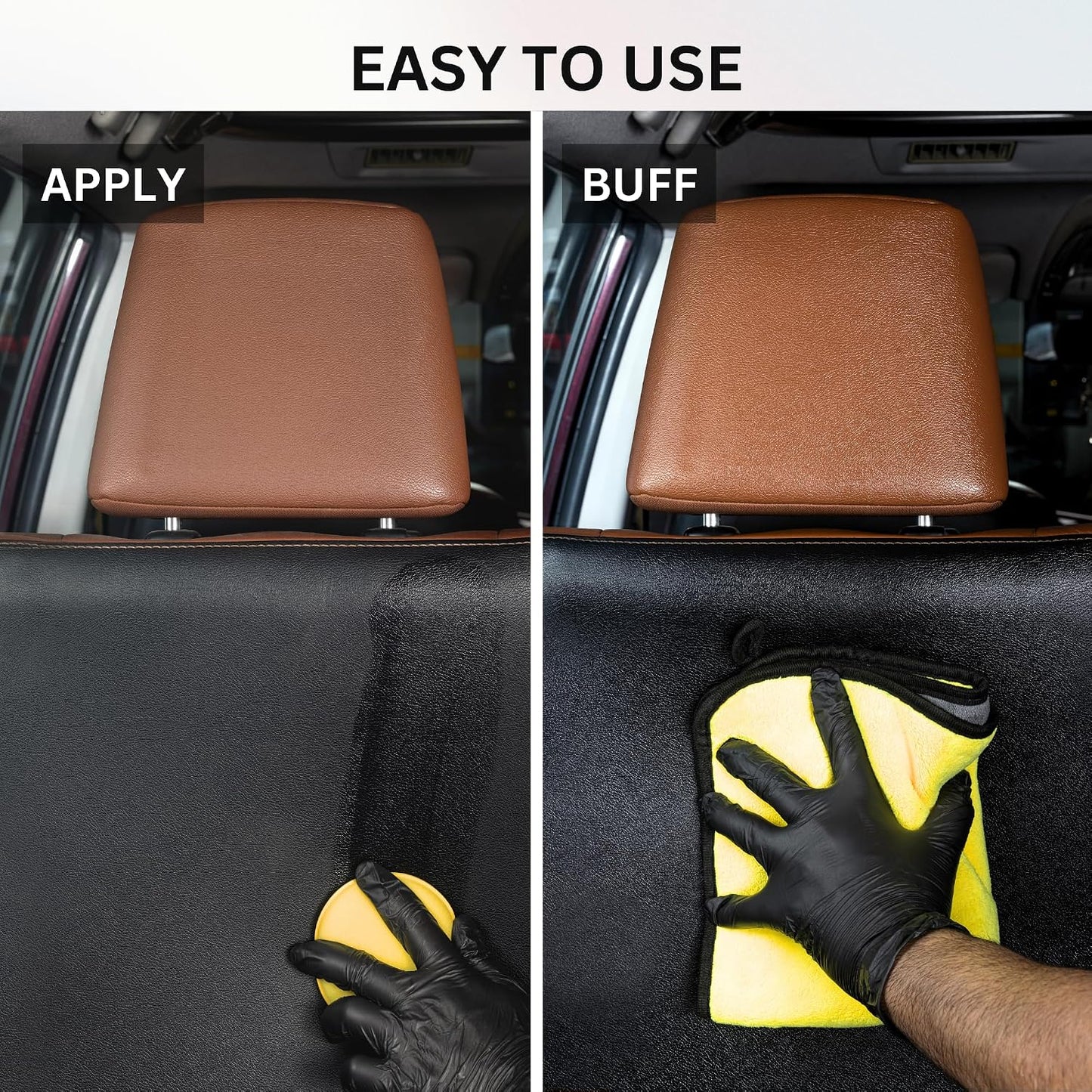 The Pro Stuff® Ultimate Leather Conditioner for Car Interior &amp; Seats | UV Protection, Deep Restoration and Shine | Easy Apply, No-Residue Micro-emulsion Clear Formula | Works on Couch, Jacket, Shoe