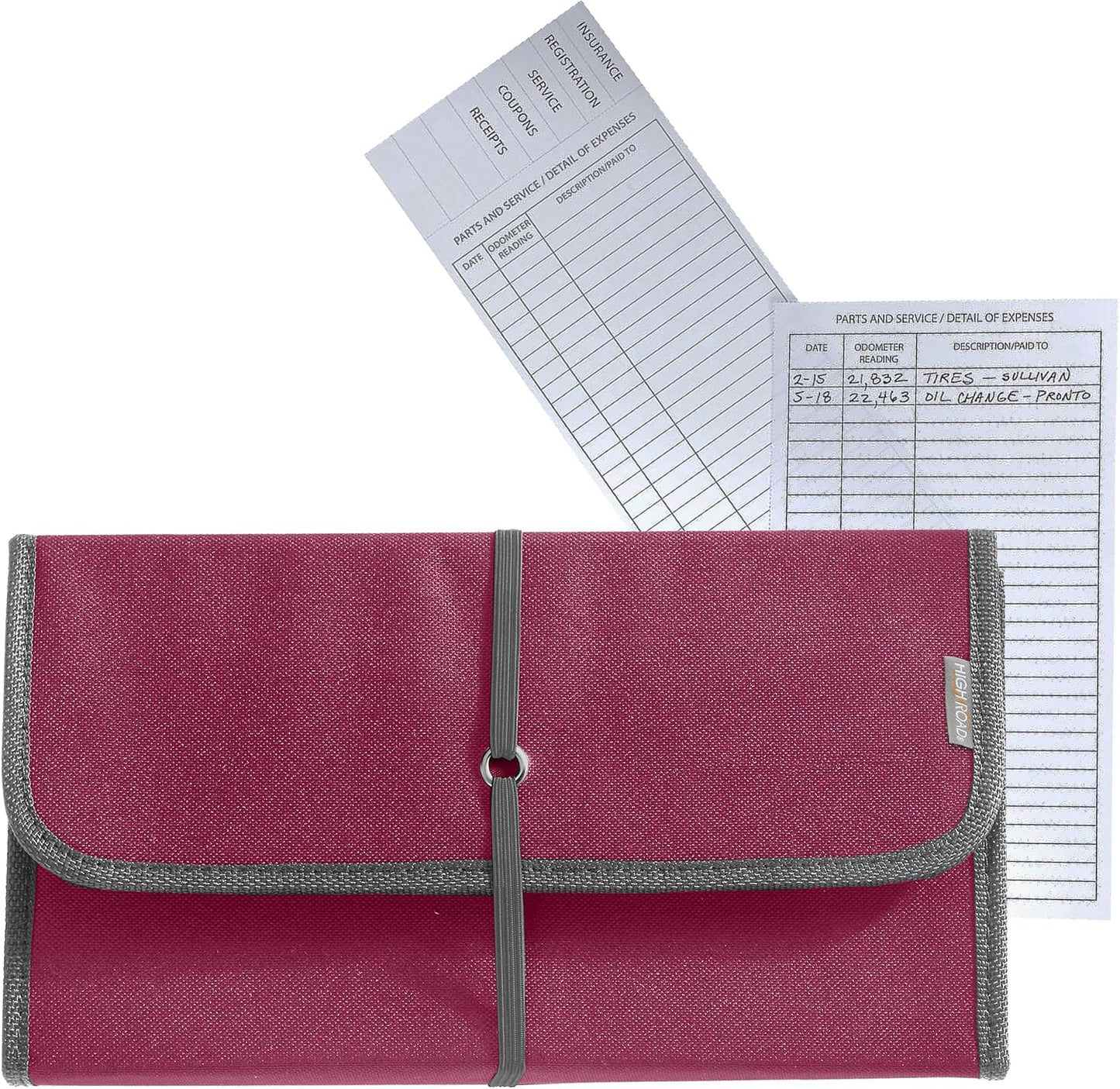 High Road Glove Box Organizer - Insurance and Registration Holder for Car Documents and Paperwork - Expandable Front Seat Organizer with Card Pockets