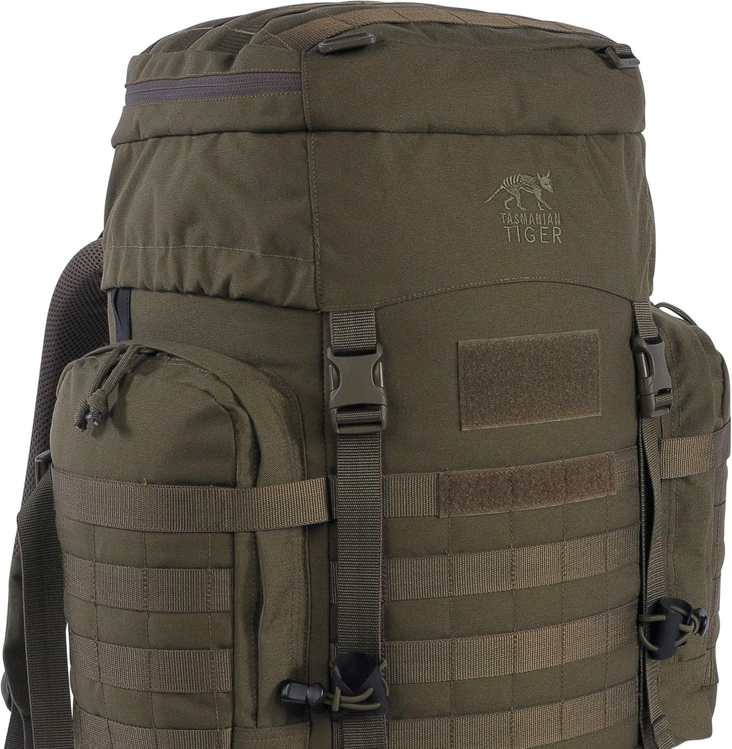 Tasmanian Tiger Raid Tactical Backpack MKIII - 52-Liter V2 Plus Carrying System with MOLLE System and Detachable Hip Strap, Olive - 52 Liter