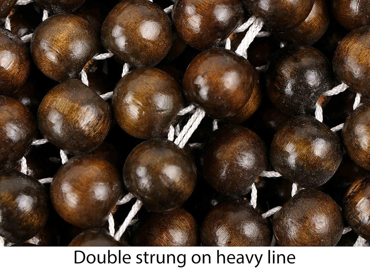 Natural Wood Beaded Seat Cover Massaging Cooling Cushion for Car Truck. Keeps The Back from Getting Sweaty While Driving. Makes Driving More Bearable and Less Painful On Long Trips