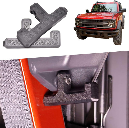 Ford Bronco Speaker Pod Storage Hooks (2021–2026, 2-Door & 4-Door) – Carbon Fiber Reinforced Cargo Hangers – Rear Trunk Grocery Bag & Gear Organizer – Essential Ford Bronco Accessories 2025