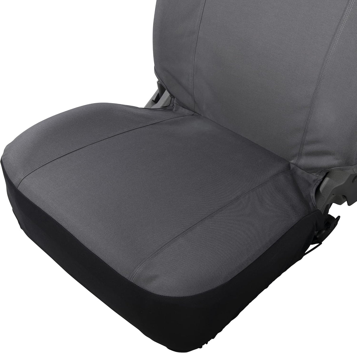 Carhartt Universal Nylon Duck Canvas Bucket Seat Covers + Organizer (Black)