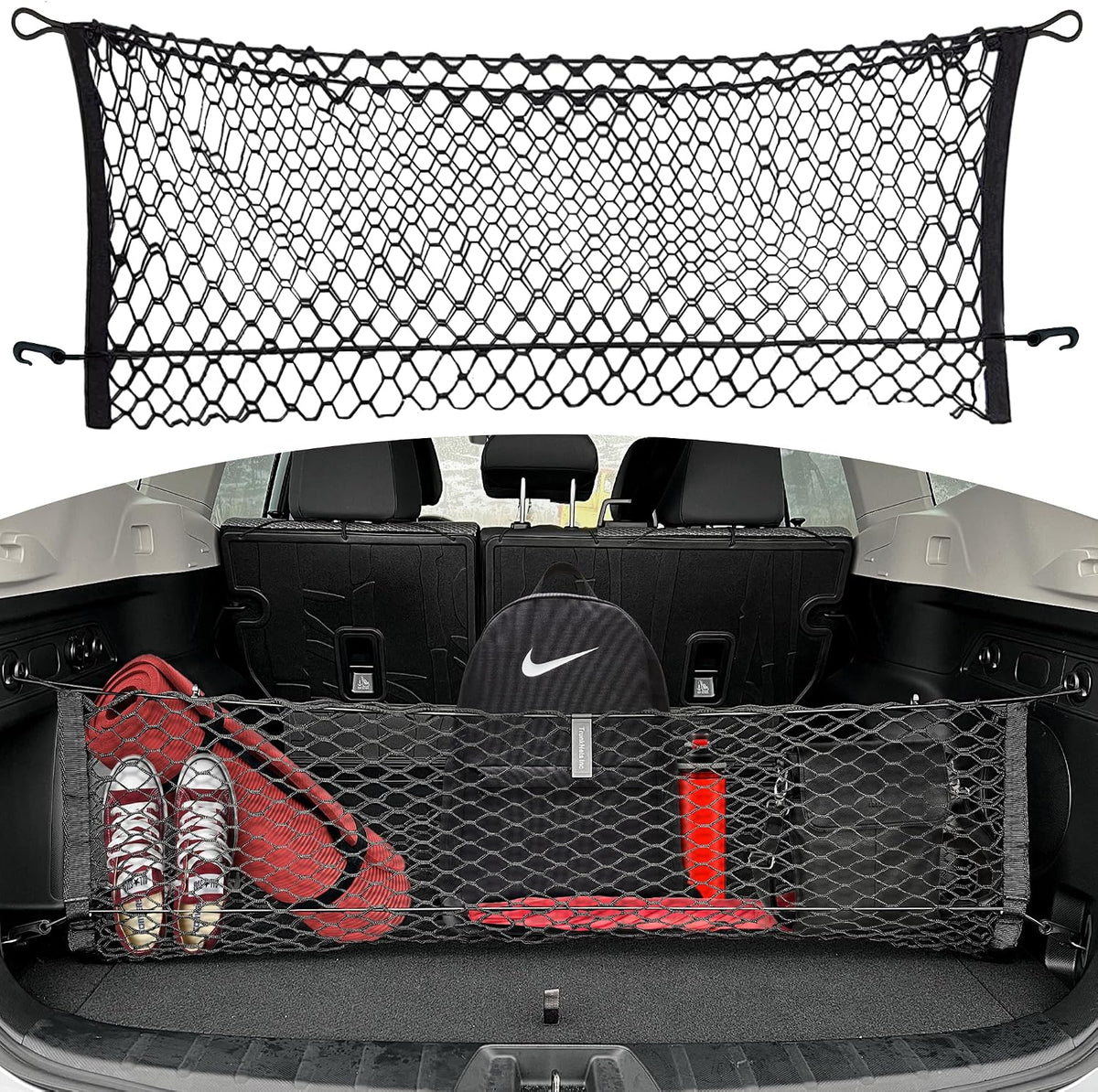 Envelope Style Automotive Elastic Trunk Mesh Cargo Net for Subaru Forester (SK) 2019-2026 - Premium Trunk Organizer and Storage - Luggage Net for SUV - Best Car Organizer for Subaru Forester