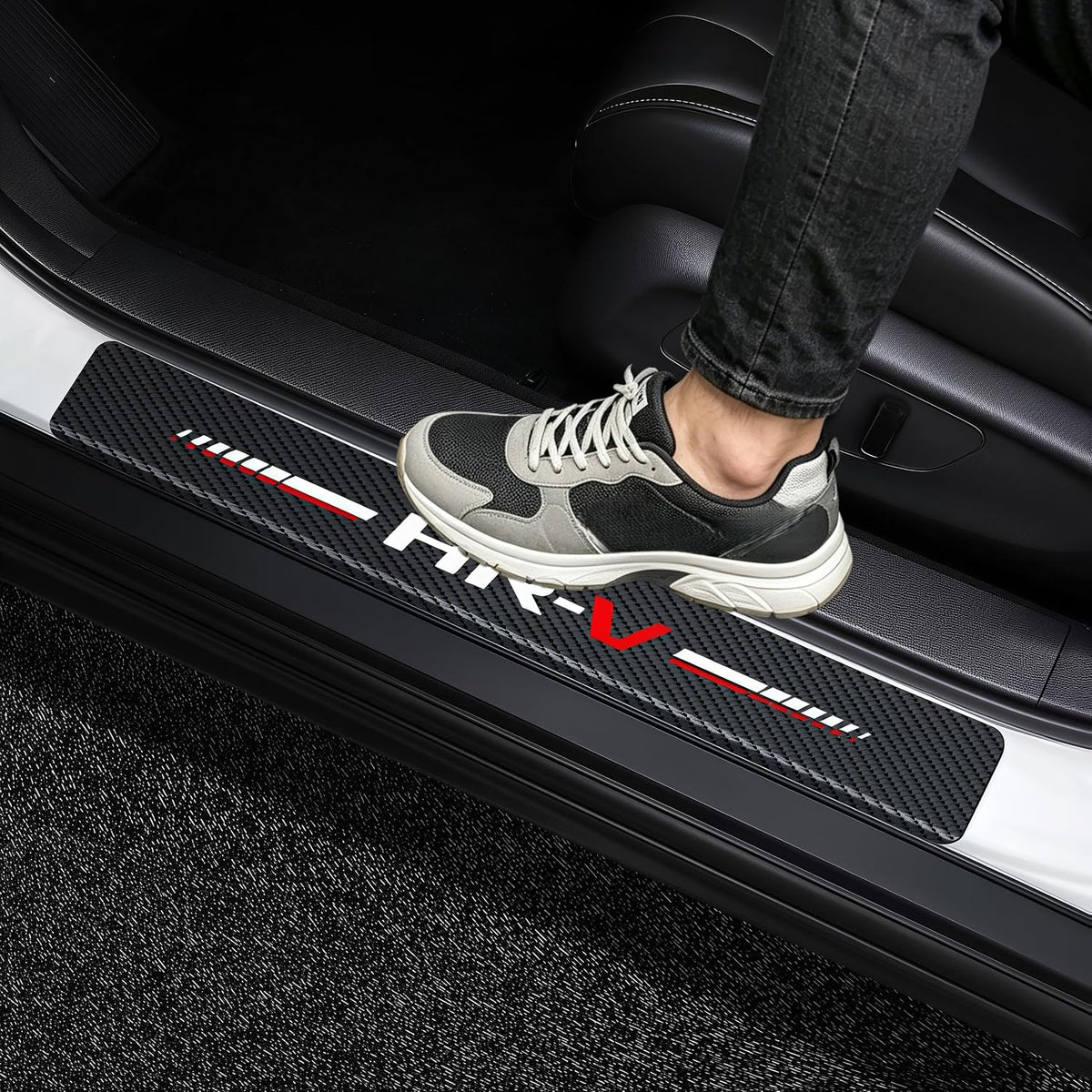 4PCS Car Door Sill Stickers Protecter Compatible with CRV Accessories