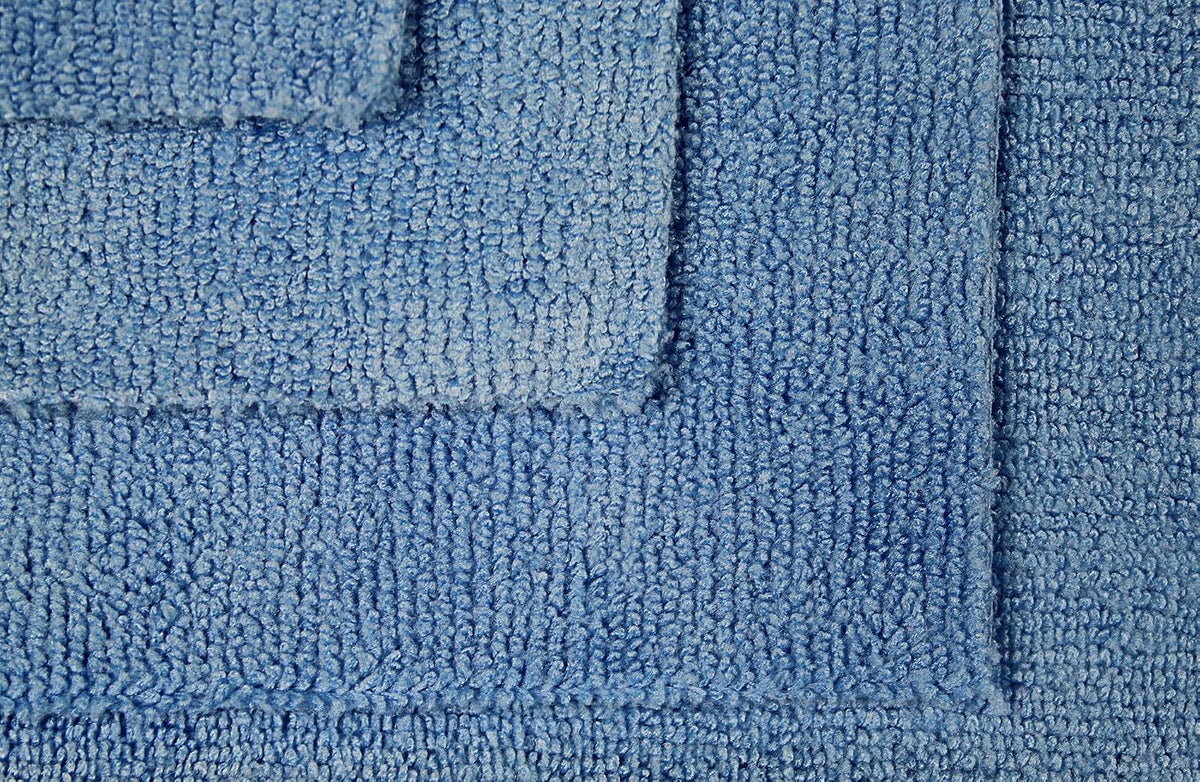 Detailer's Preference Premium Edgeless Microfiber Towels, 350 GSM, Ultra Soft, Lint-Free, Streak-Free, Scratch-Free, Highly Absorbent, for Auto, Home, and Detailing,16x16, 12-Pack, Light Blue