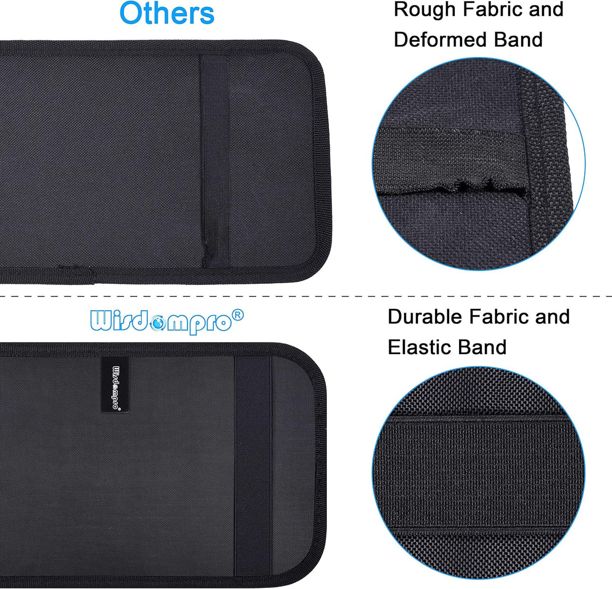 Wisdompro Car Sun Visor Organizer, Registration and Insurance Holder, Black