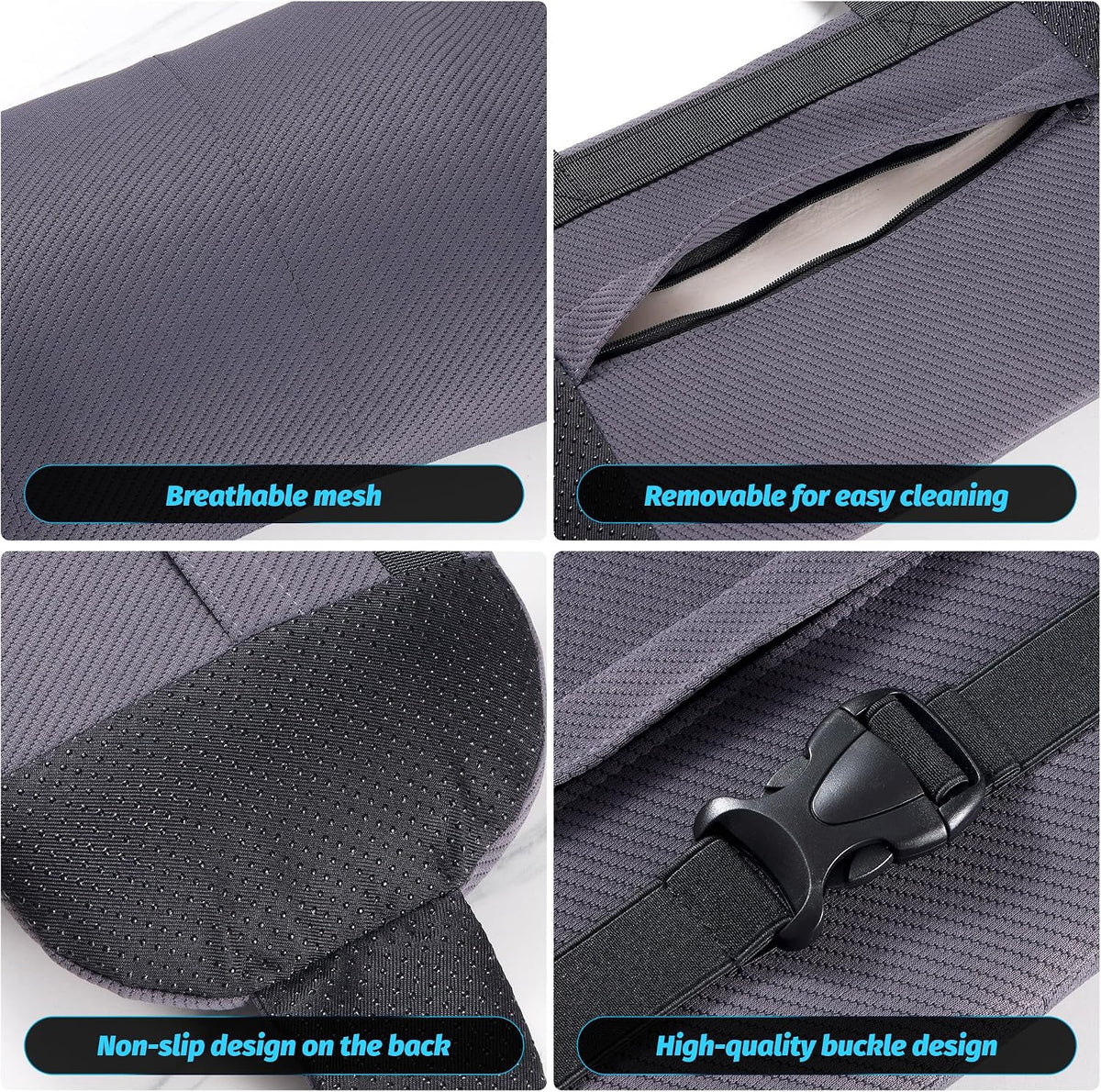 ZUAMEGULumbar Support Pillow for Car, Office Chair & Travel