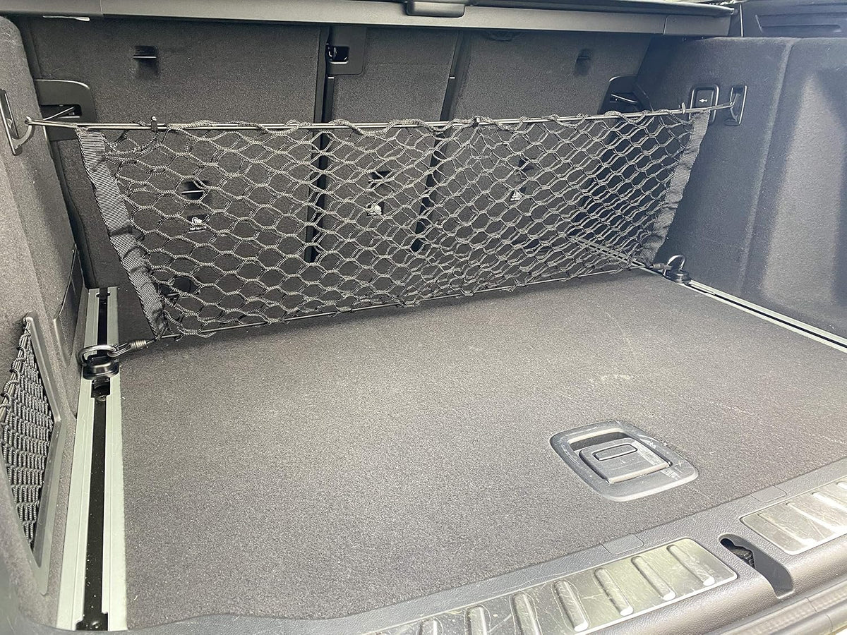 Envelope Style Automotive Elastic Trunk Mesh Cargo Net for BMW X3 Accessories 2017-2025 - Premium Trunk Organizers and Storage - Luggage Net for Crossover - Best Car Organizer for BMW X3