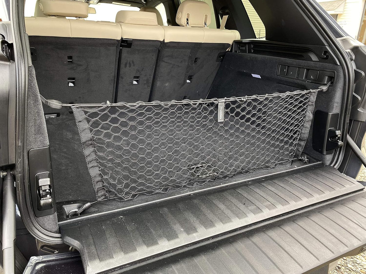 Envelope Style Automotive Elastic Trunk Mesh Cargo Net for BMW X5 Accessories 2020-2025, 2026 - Premium Trunk Organizer and Storage - Luggage Net for SUV - Best Car Organizer for BMW X5